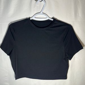 Black Crop Top Size Large